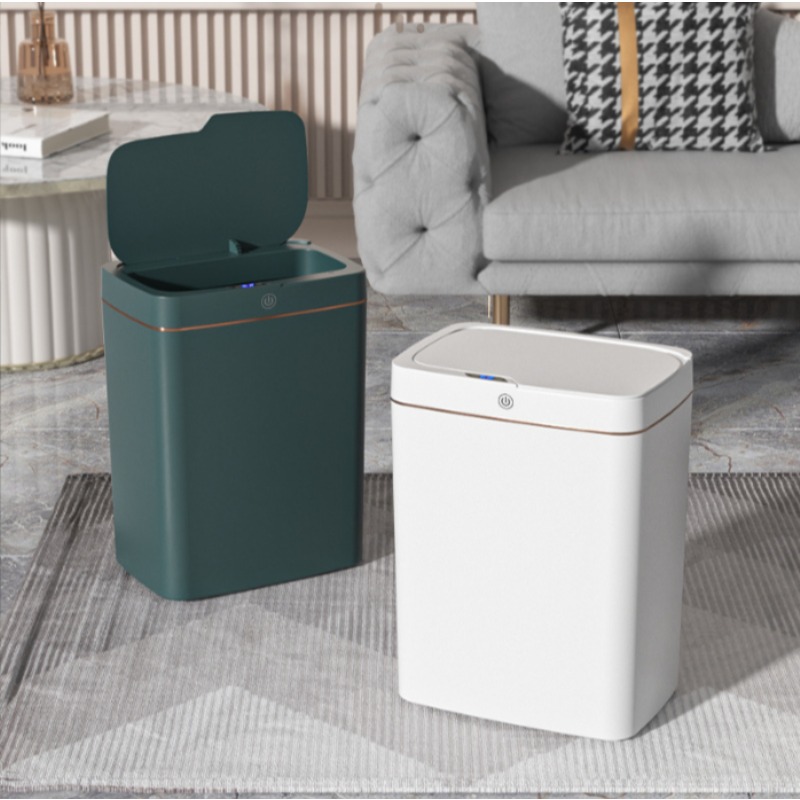 Home Bathroom Trash Can - 新入荷 タッチレスUSB充電式スマートゴミ箱 家庭用 キッチン オフィス 隙間用ゴミ箱に最適