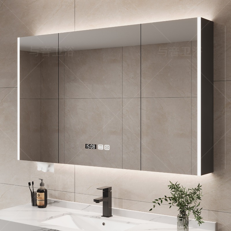 Home Bathroom Organizer - オーバーアクセサリーバスルームキャビネット棚ミラーオーガナイザーコーナーメイクアップ食器棚モダン木製アーカビダーレストレンディ家具