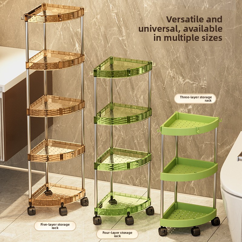 Home Essentials Bathroom Storage - バスルーム収納ラック 多層オーガナイザーシェルフ トイレ寮家庭用 移動式コンビニエンスストア 日常必需品コレクション