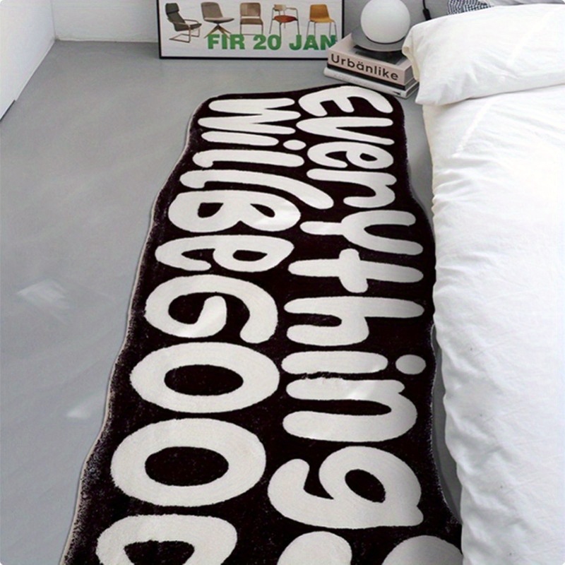 Home Goods Bathroom Rugs - VIKAMA すべてがうまくいく カーペット 励ましのカーペット リビングルームカーペット 寝室用ラグ