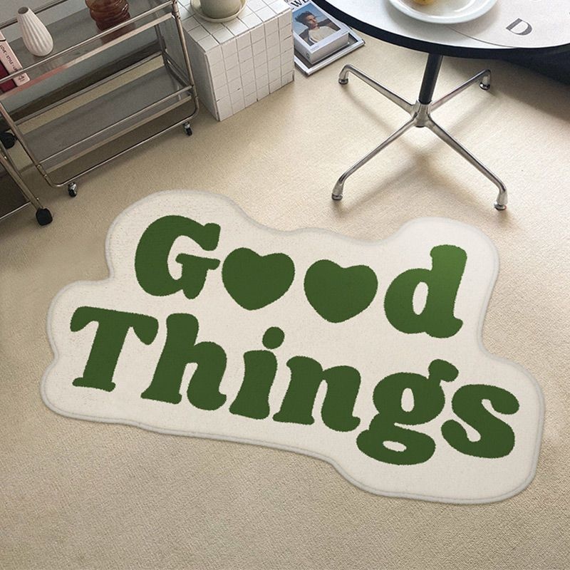 Home Goods Bathroom Rugs - 吸水性のある滑り止めバスマット、グッドシングスレターフロアマット、かわいい寝室ドアカーペット、玄関バスマット、室内装飾ホームラグ
