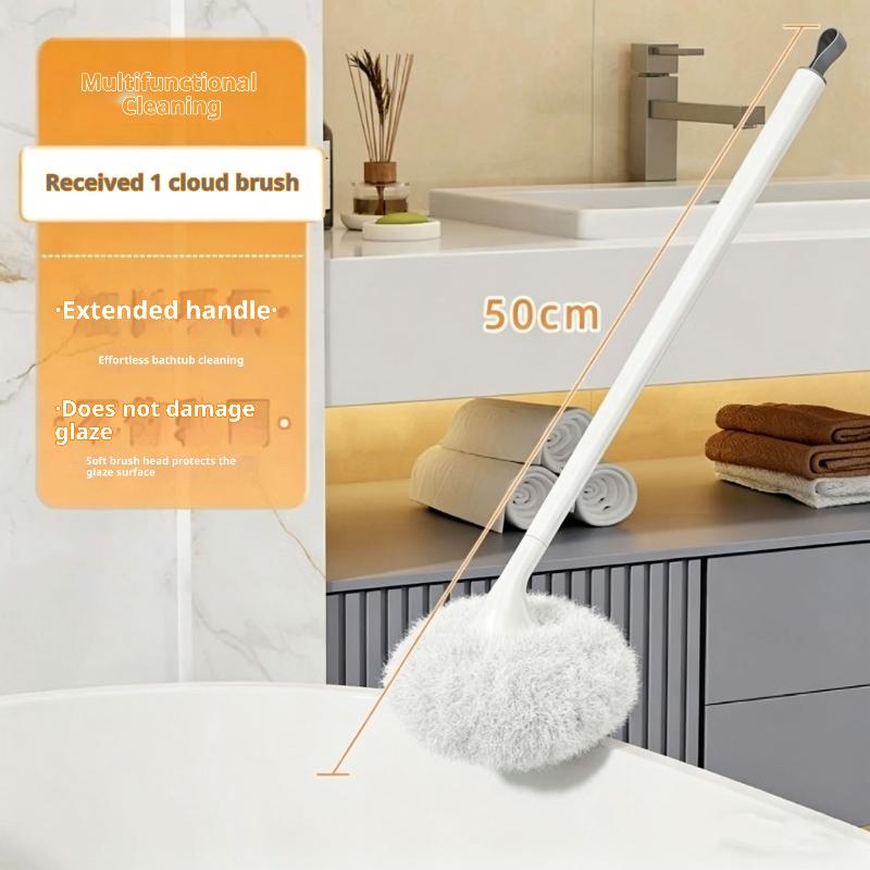 Jet Home Bathroom Mirrors - トイレブラシ360 ° 死角なし清掃、快適なグリップハンドル付きブラシ、トイレ、タイル、床、鏡、家庭の浴室用