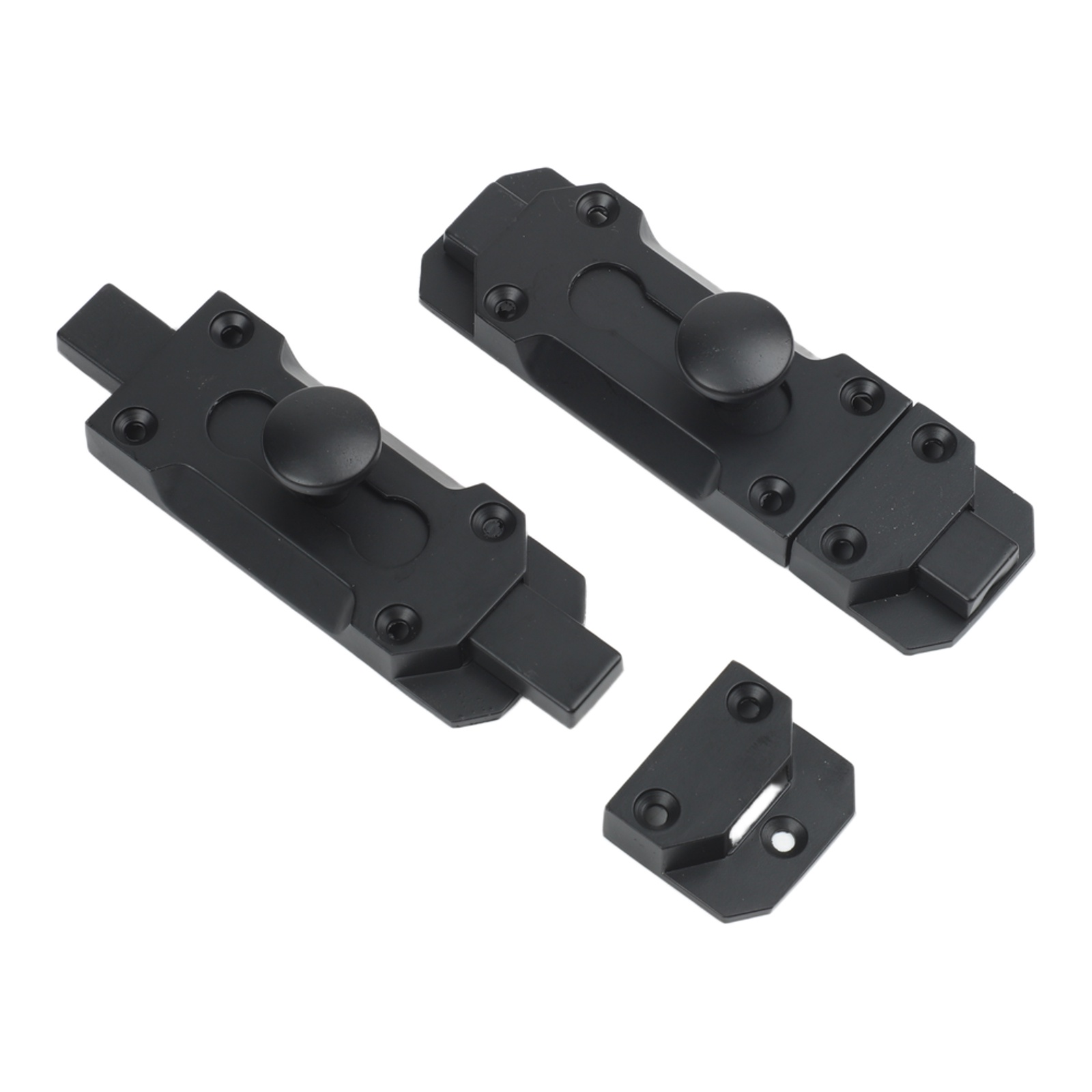 Home Hardware Bathroom Cabinets - 2 個ガレージキャビネットスライドボルトロック黒セキュリティラッチドアボルト家庭用キッチンバスルームハードウェアアクセサリー