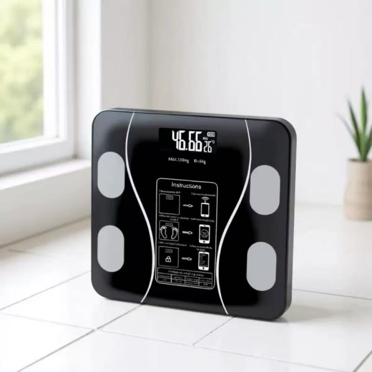 Home Bathroom Scales - 体脂肪計スマートワイヤレスデジタル浴室体重計体組成アナライザースマートフォンアプリ付きBluetooth互換
