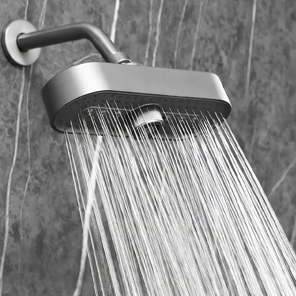 オーバーヘッドシャワーヘッド。3つの機能を持つレインシャワー - Home Bathroom Cleaning のレビューと価格