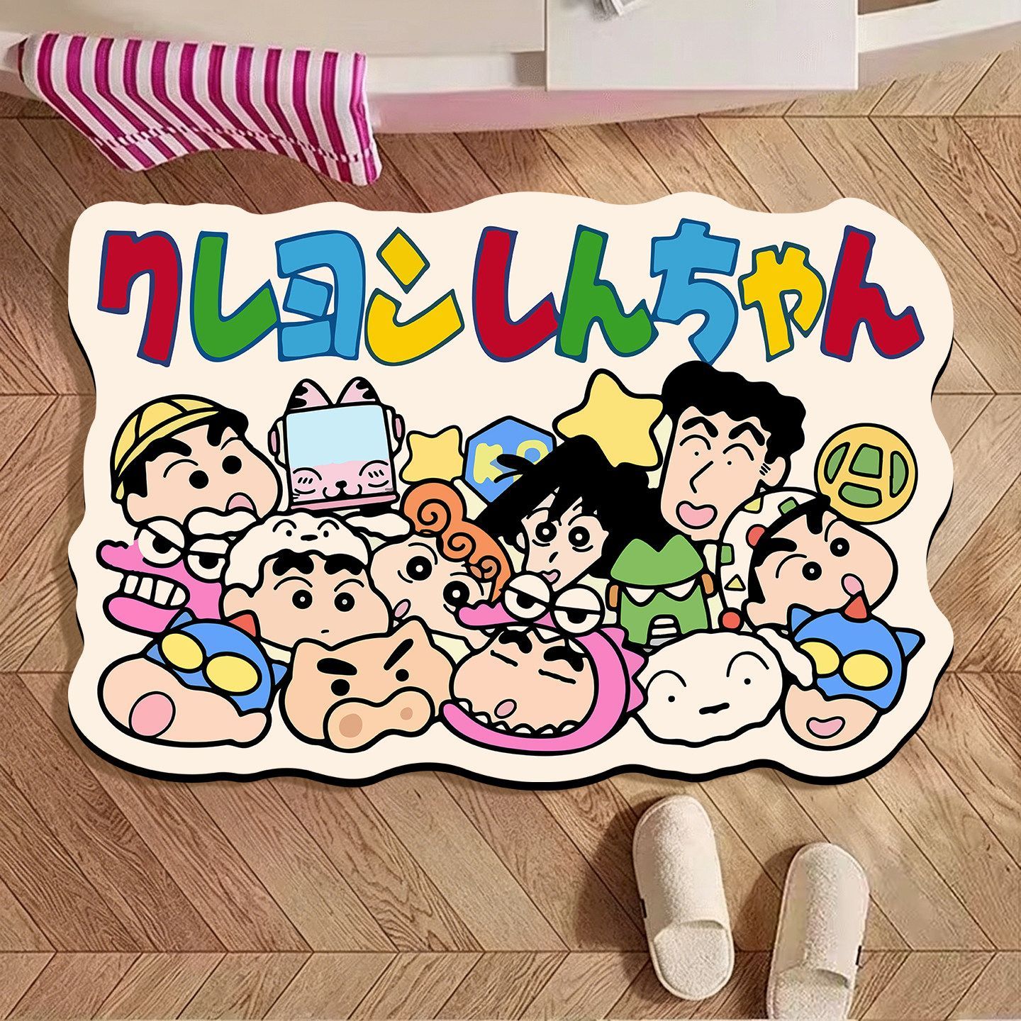 クレヨンしんちゃん 不規則形状バスマット、漫画柄吸水性滑り止 - Home Goods Bathroom Rugs のレビューと価格