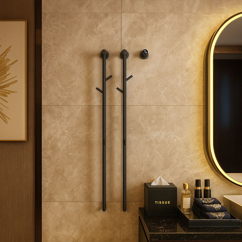 モダンな304ステンレス鋼製 垂直壁掛け式 シングルスマート - Towel Warmer Electric のレビューと価格