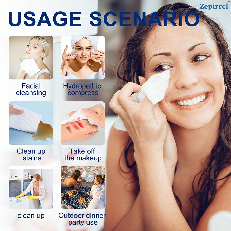 80/160枚入り、使い捨てフェイスタオル、クレンジングワイ - Home Bathroom Cleaning のレビューと価格