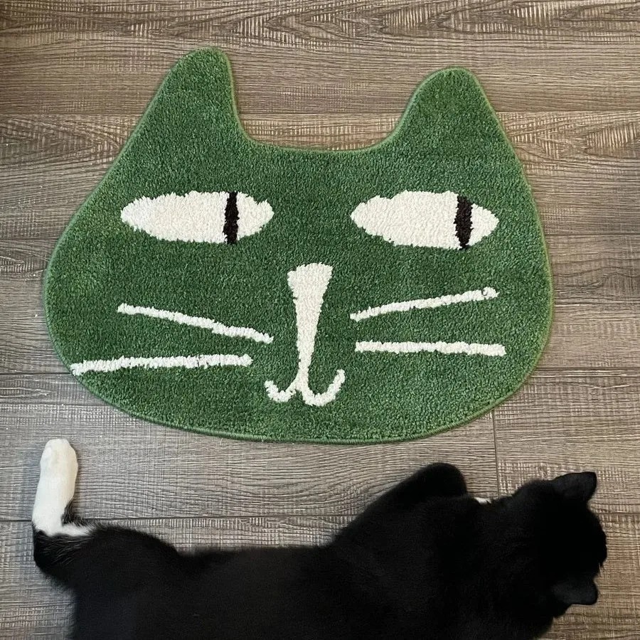 VIKAMA 滑り止めエイリアンかわいい猫バスマット吸収性ソ - Home Bathroom Cleaning Machine のレビューと価格