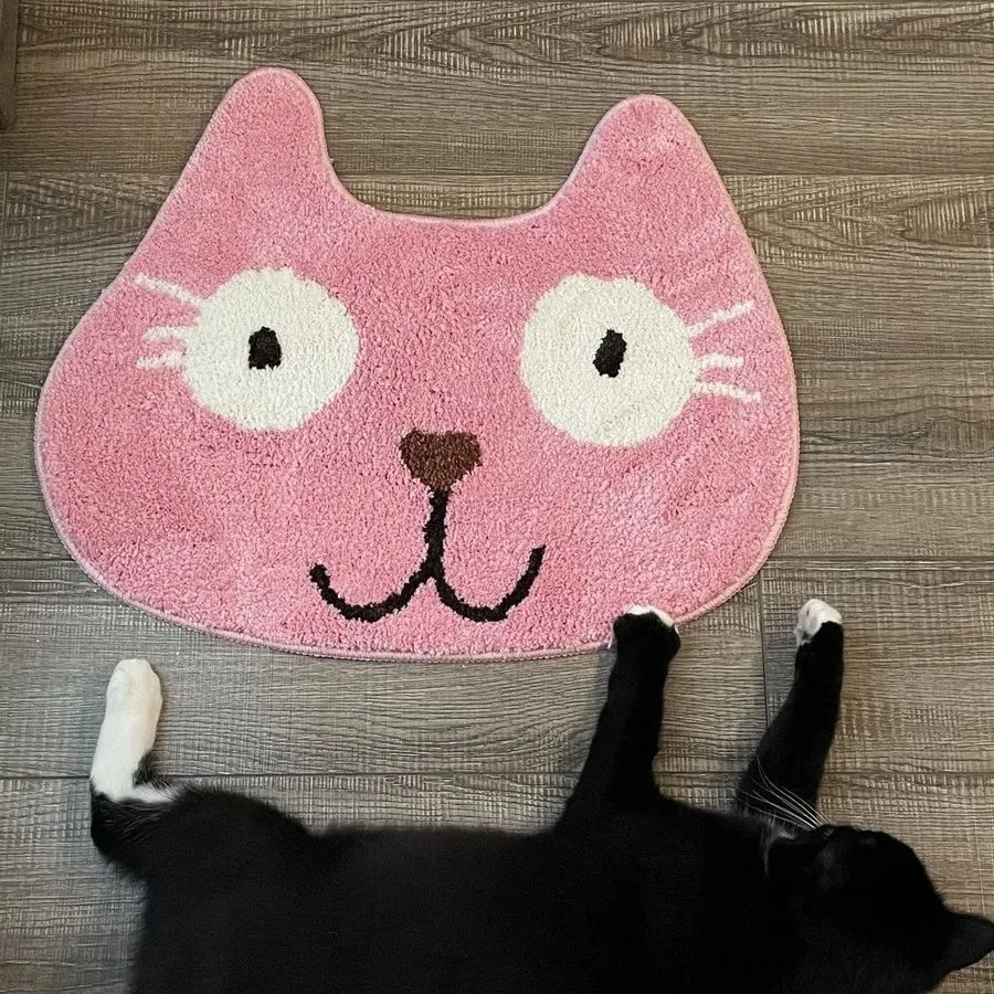 VIKAMA 滑り止めエイリアンかわいい猫バスマット吸収性ソ - Home Bathroom Cleaning Machine のレビューと価格