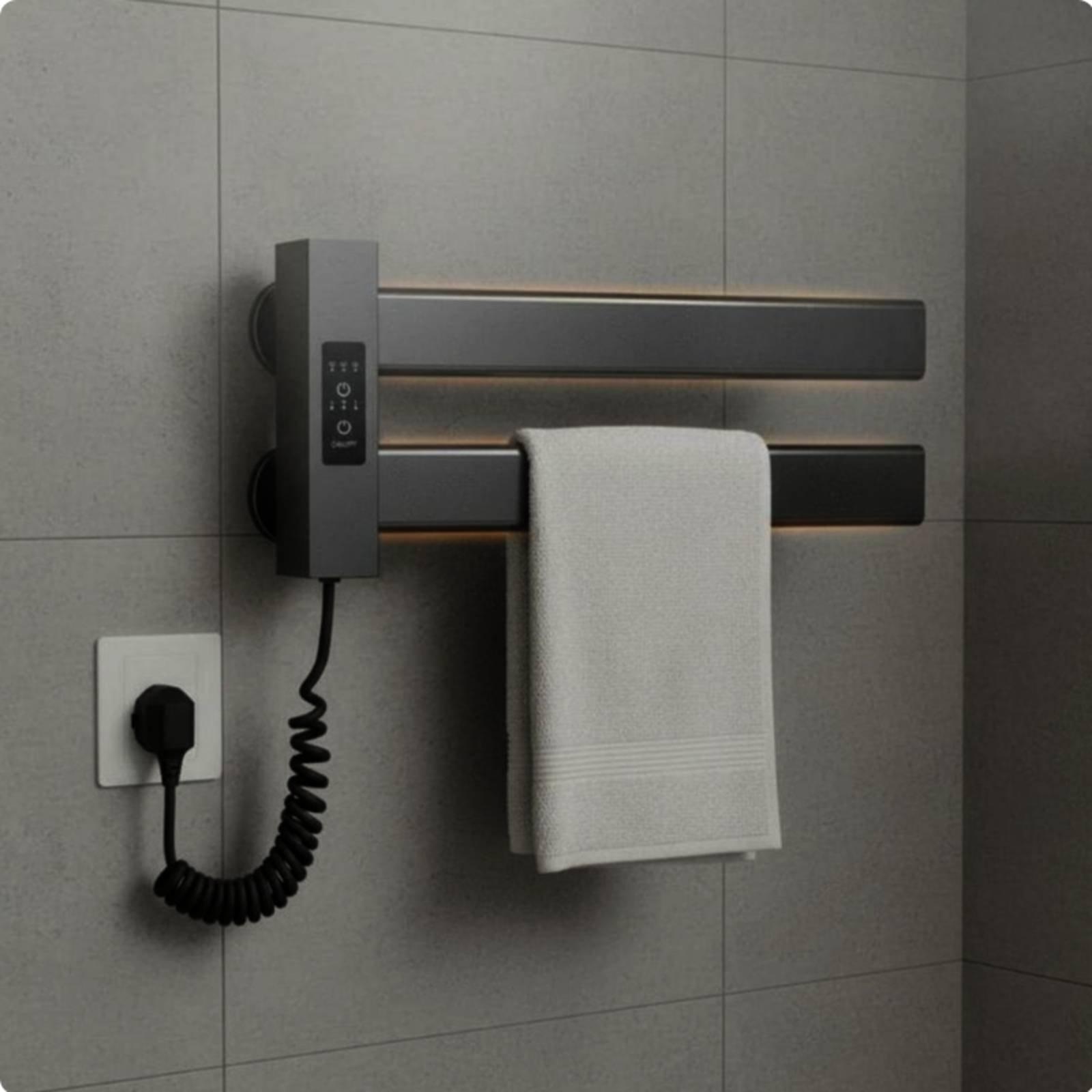 スマートタオルヒーター 簡単設置 電気タオルウォーマー 速乾 - Towel Warmer Electric のレビューと価格