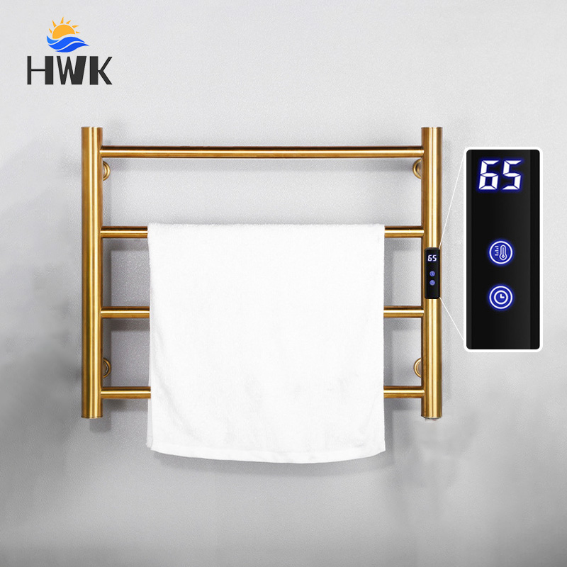 ブラック/クローム/ゴールド電気タオルレール。スマートタオル - Towel Warmer Electric のレビューと価格