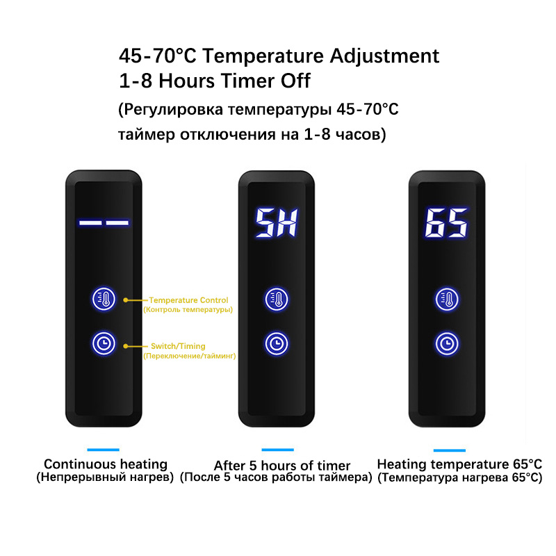 ブラック/クローム/ゴールド電気タオルレール。スマートタオル - Towel Warmer Electric のレビューと価格