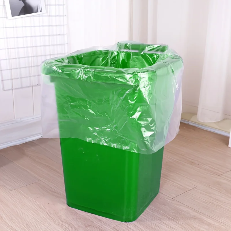 50枚入り透明ゴミ袋 大容量ゴミ袋 家庭用使い捨てゴミ袋 キ - Home Bathroom Trash Can のレビューと価格