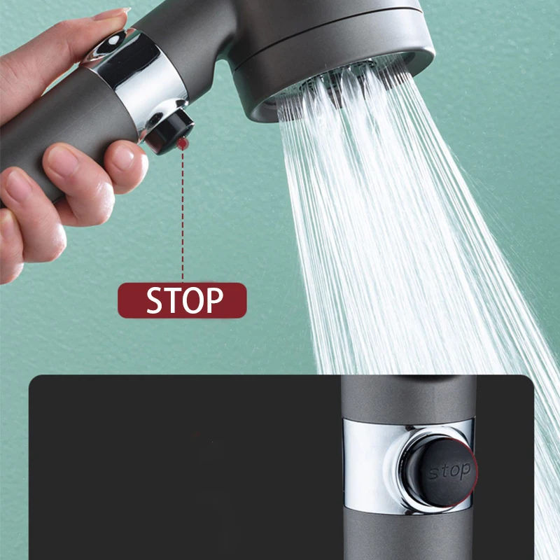 3つのモードを備えたシャワーヘッド。高水圧で、持ち運び可能な - Home Bathroom Water Filter のレビューと価格