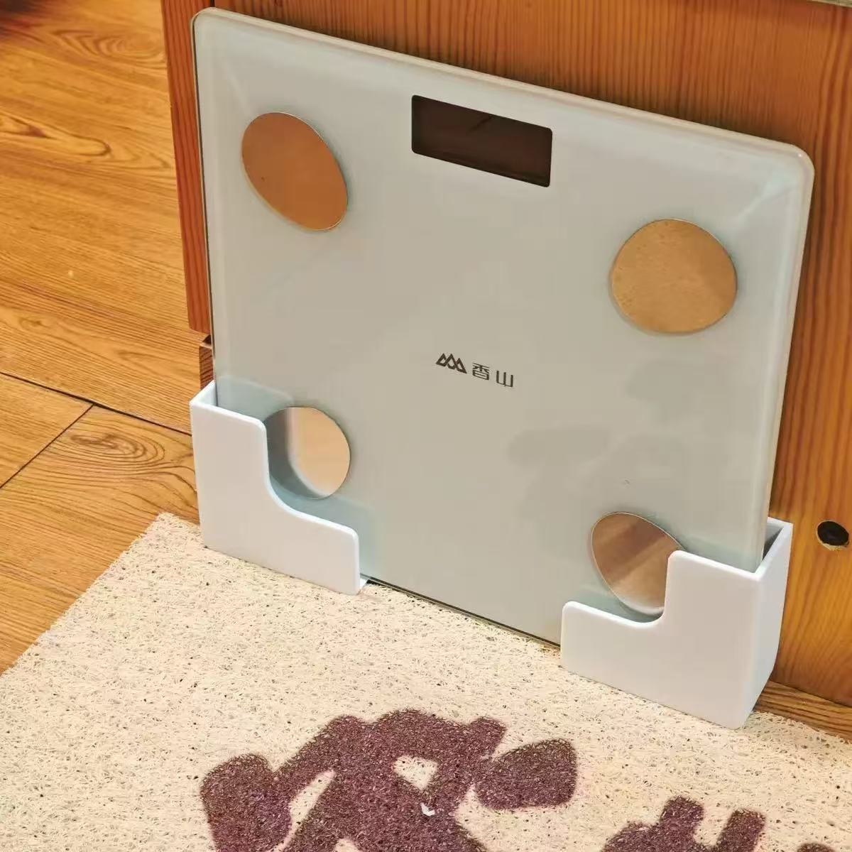 2個入りスケール収納ホルダー、黒と白の体重計スタンド、省スペ - Home Bathroom Scales のレビューと価格