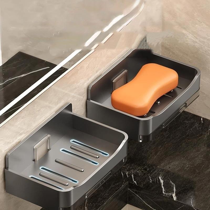 ドリル不要の壁掛け式ソープディッシュ、水切り可能、自己粘着式 - Home Bathroom Sink のレビューと価格