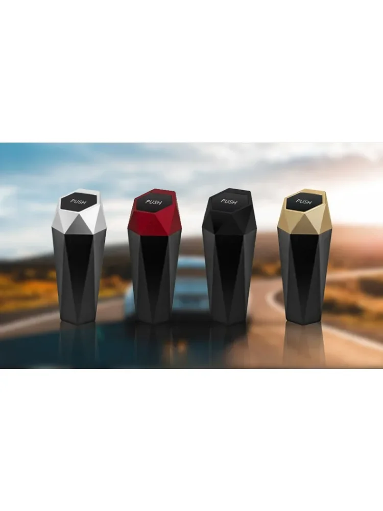 漏れ防止蓋付きのミニ車のゴミ箱、ポータブルゴミ箱、ごみ収納ボ - Home Bathroom Trash Can のレビューと価格