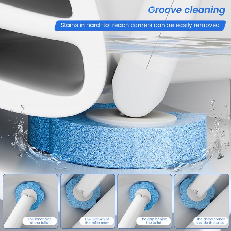 使い捨てトイレブラシクリーナー WC交換用スポンジパッド ト - Home Bathroom Equipment のレビューと価格