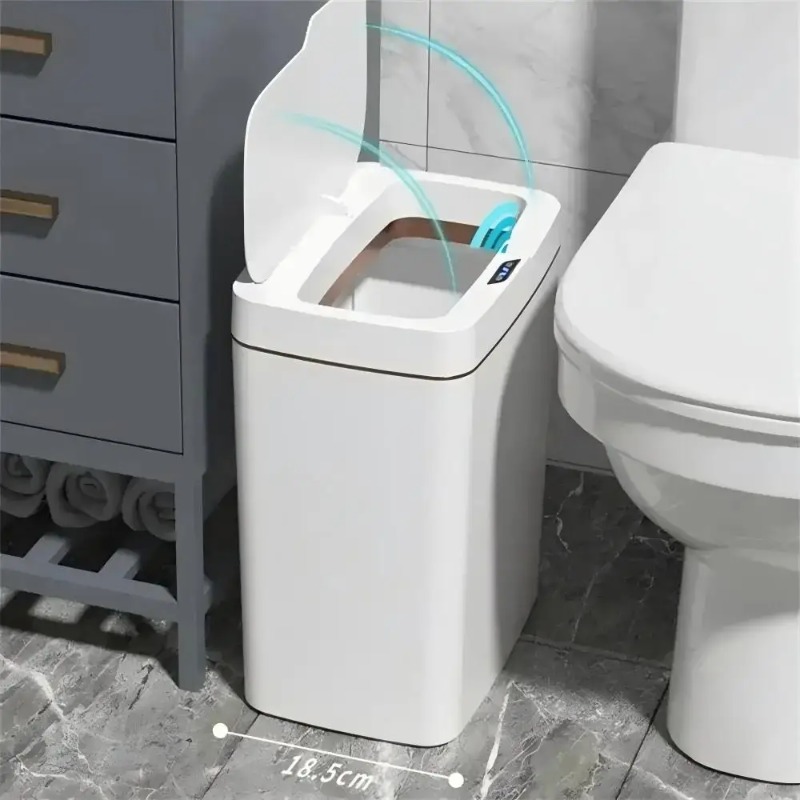 新入荷 タッチレスUSB充電式スマートゴミ箱 家庭用 キッチ - Home Bathroom Trash Can のレビューと価格