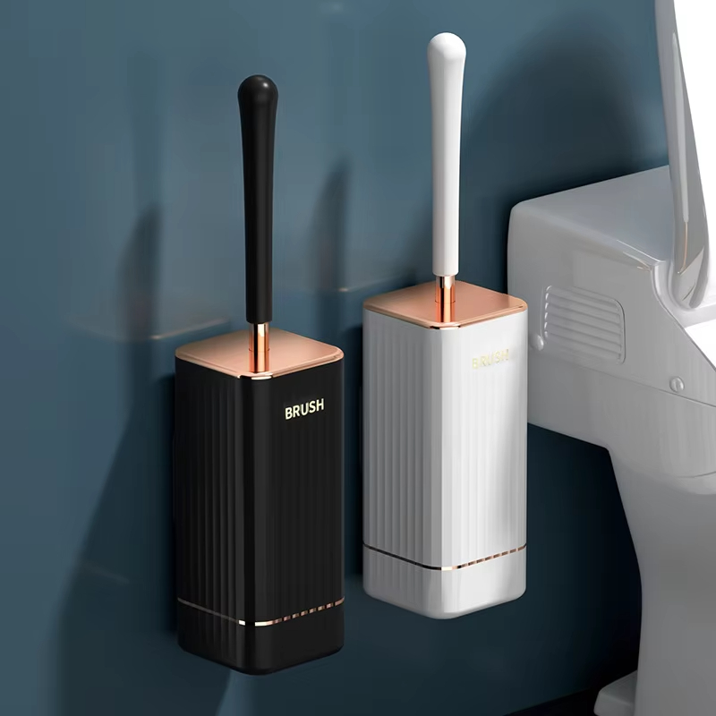 家庭用トイレブラシとホルダー、人間工学に基づいた長いハンドル - Home Bathroom Cleaning のレビューと価格