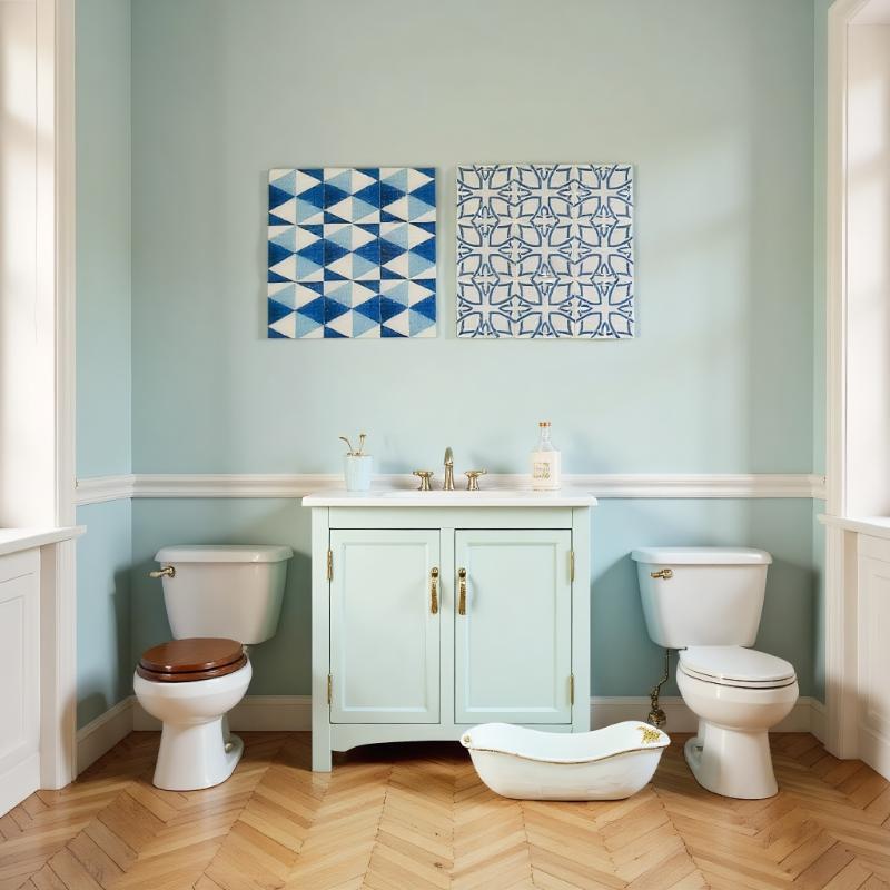 1 個 1:12 ドールハウスミニチュア木製床モデル正方形壁 - Zara Home Bathroom Accessories のレビューと価格