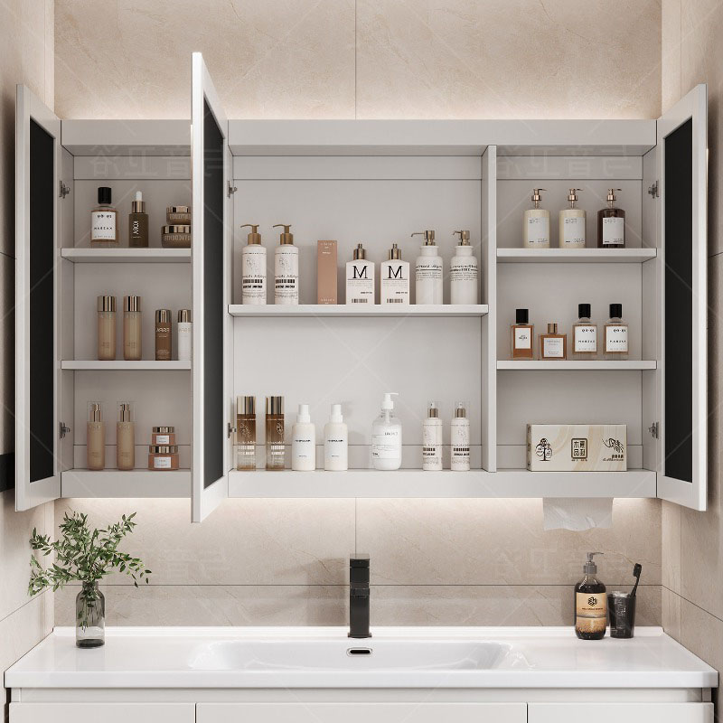 オーバーアクセサリーバスルームキャビネット棚ミラーオーガナイ - Home Bathroom Organizer のレビューと価格