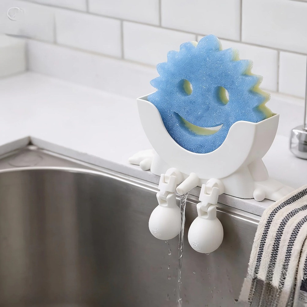 水切り可能な石鹸＆スポンジホルダー 2-in-1 収納トレイ - Home Bathroom Organizer のレビューと価格