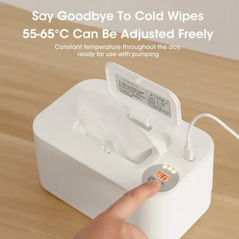 USB充電式急速加熱ベビーワイプウォーマー、LEDスクリーン - Towel Warmer Electric のレビューと価格
