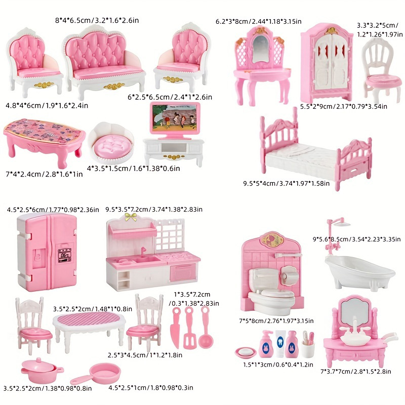 1:12 ミニチュアホーム家具セット、寝室、リビングルーム、 - Zara Home Bathroom Accessories のレビューと価格