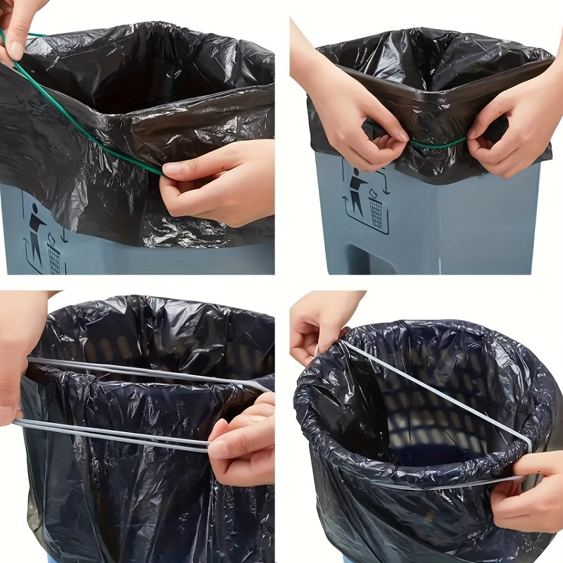 伸縮性のあるゴミ箱用ゴムバンド、耐久性のあるゴミ袋固定具、カ - Home Bathroom Trash Can のレビューと価格