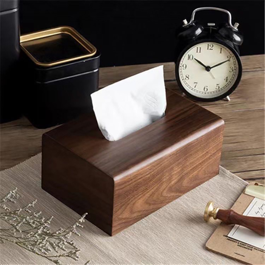 クラシックな紙製ボックス型デスクトップ収納、ウォールナット製 - Zara Home Bathroom Accessories のレビューと価格