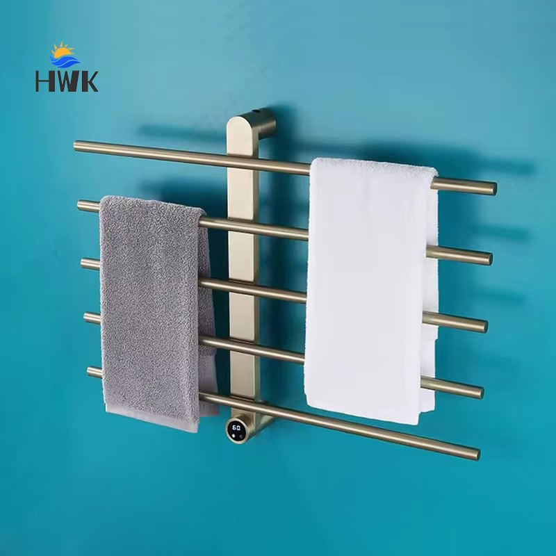 浴室設備 ブラッシュドゴールド タオル乾燥機 ステンレス製  - Towel Warmer Electric のレビューと価格