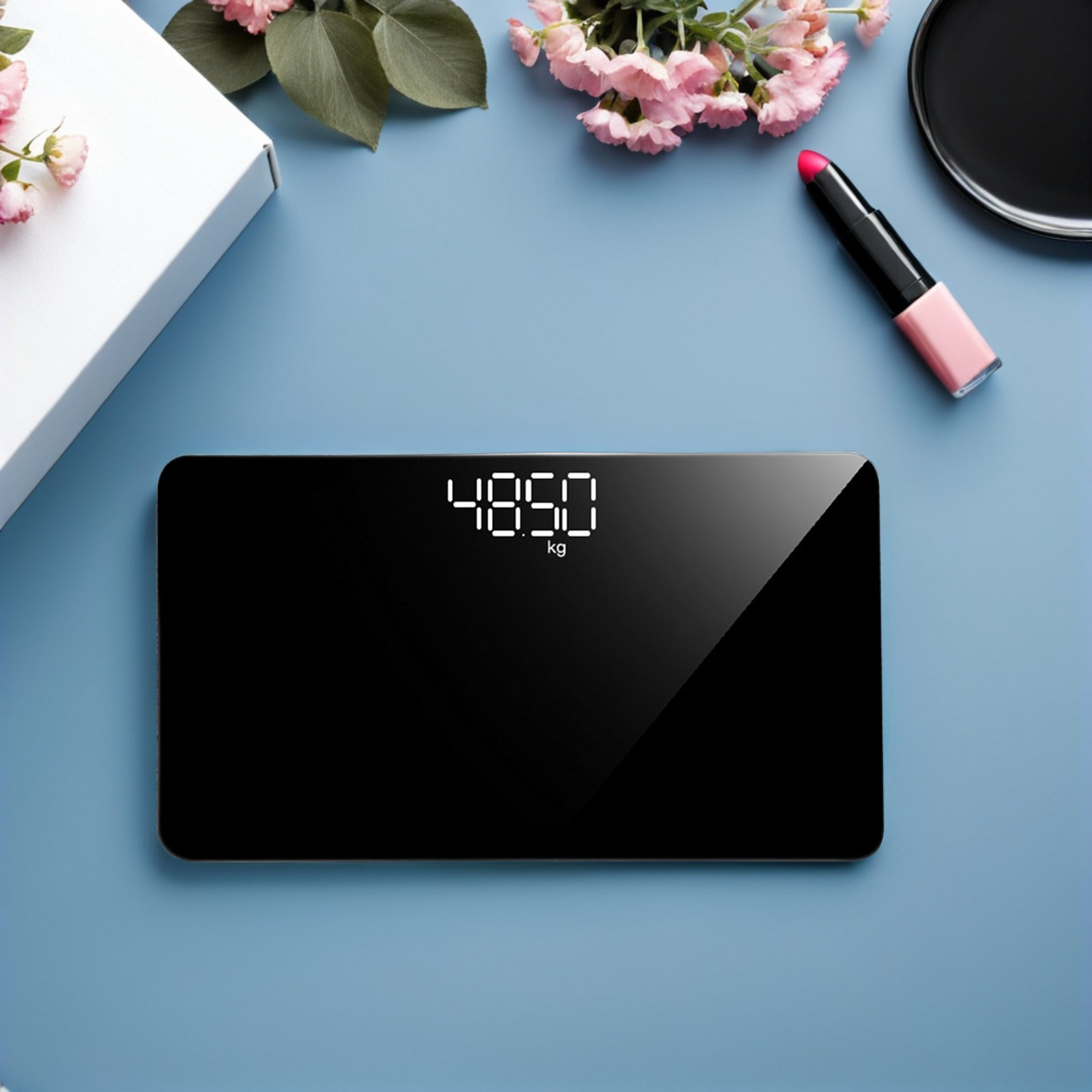 携帯用充電式電子体重計。旅行用ミニサイズで、高精度50gのデ - Home Bathroom Scales のレビューと価格