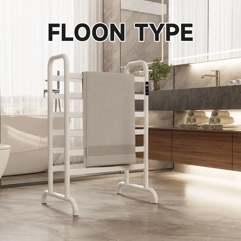 アルミニウム製、電気式、タッチスクリーンタイマー付き、温度調 - Towel Warmer Electric のレビューと価格