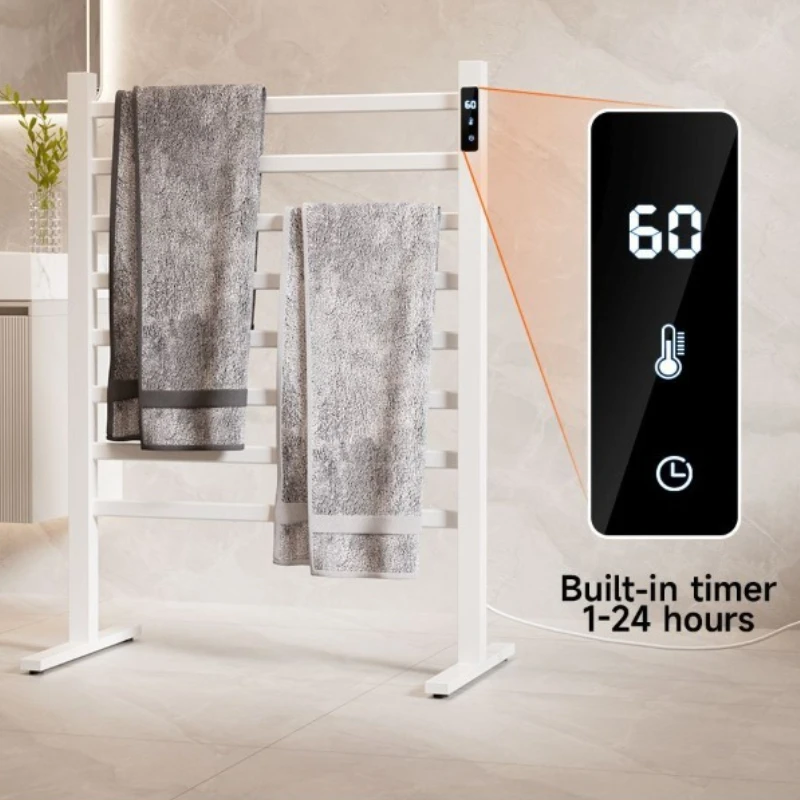 アルミニウム製、電気式、タッチスクリーンタイマー付き、温度調 - Towel Warmer Electric のレビューと価格