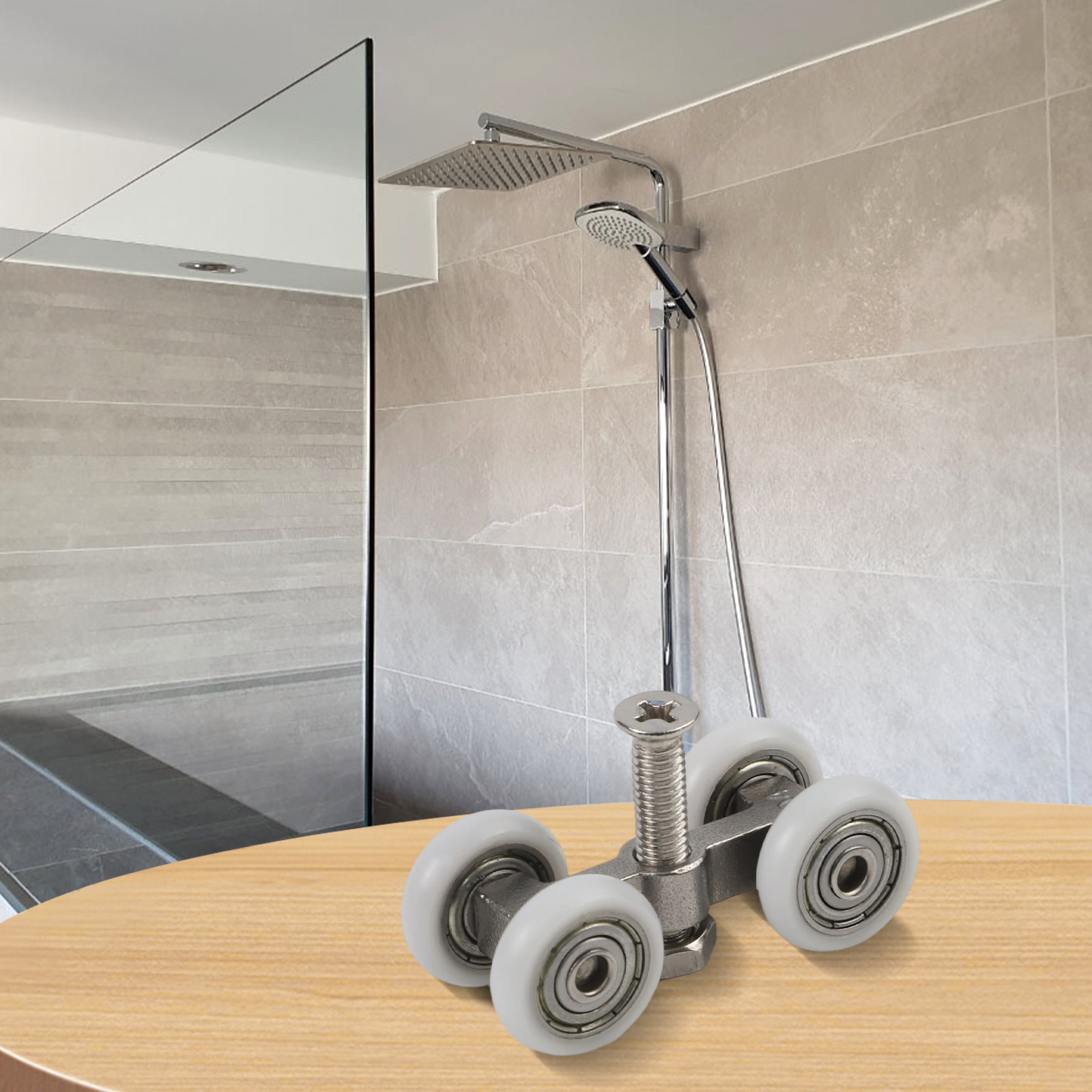 スライドドアローラー、耐荷重吊り下げホイール、シャワーガラス - Home Hardware Bathroom Cabinets のレビューと価格