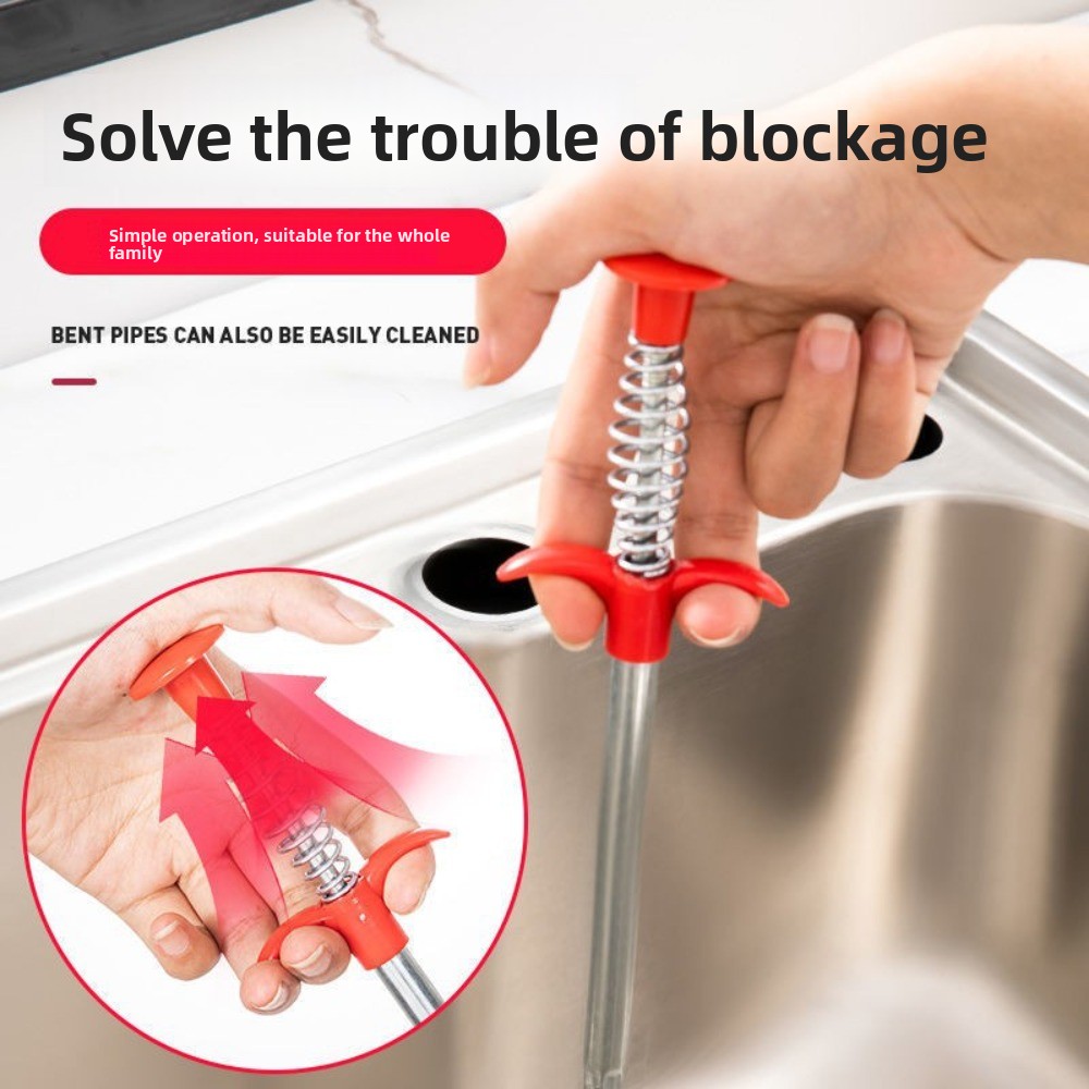ハンドピンチ式下水道管清掃プランジャー、四爪パイプオープナー - Home Bathroom Cleaning のレビューと価格