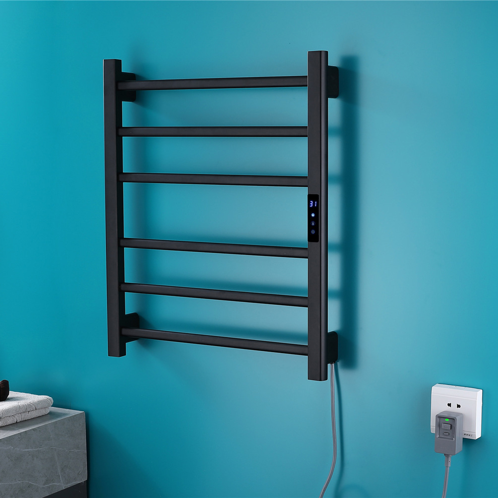ブラックグレーゴールド ブラッシュ仕上げ バスルームサーモス - Towel Warmer Electric のレビューと価格