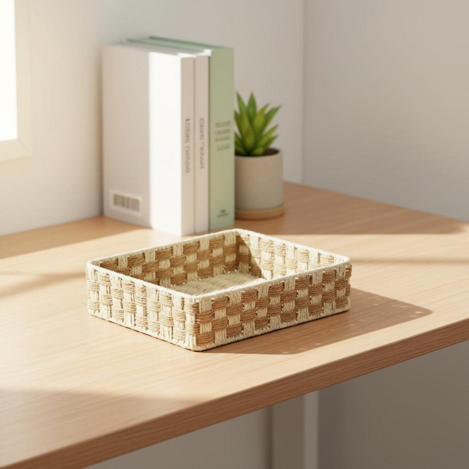 ミニマルなデザインの和風編みバスケット。おもちゃ、本、お菓子 - Home Essentials Bathroom Storage のレビューと価格