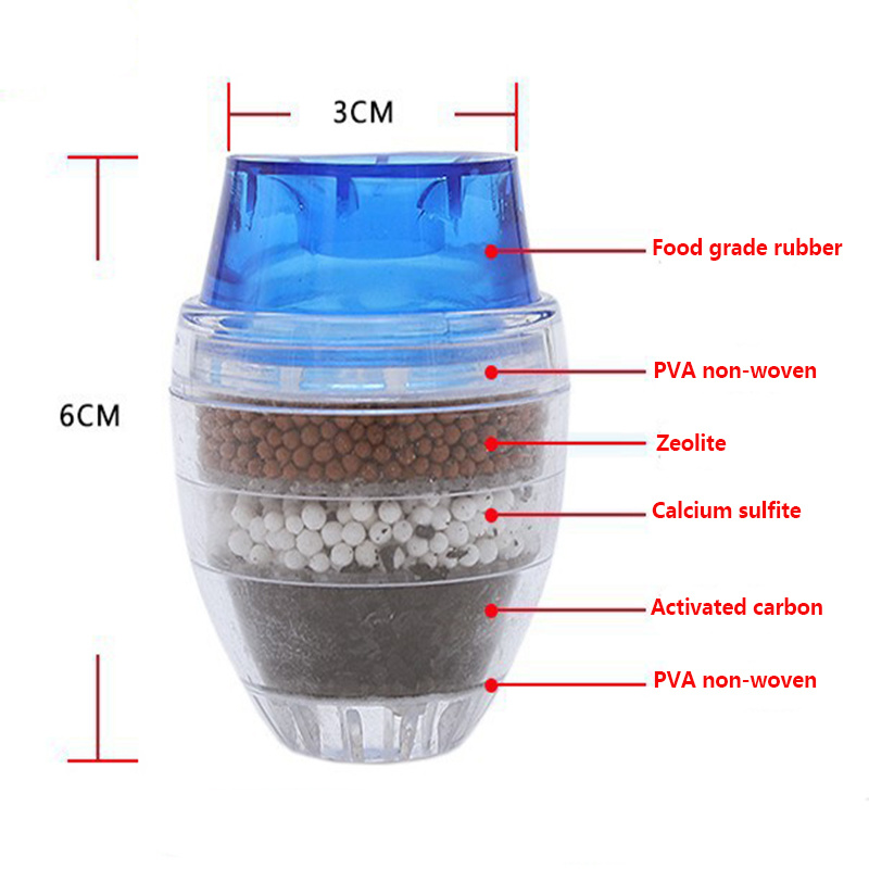 5 層活性炭浄水器キッチン蛇口フィルター浴室の蛇口マウントフ - Home Bathroom Water Filter のレビューと価格