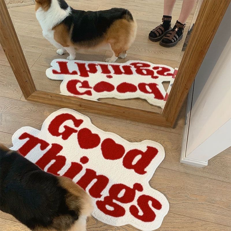 吸水性のある滑り止めバスマット、グッドシングスレターフロアマ - Home Goods Bathroom Rugs のレビューと価格