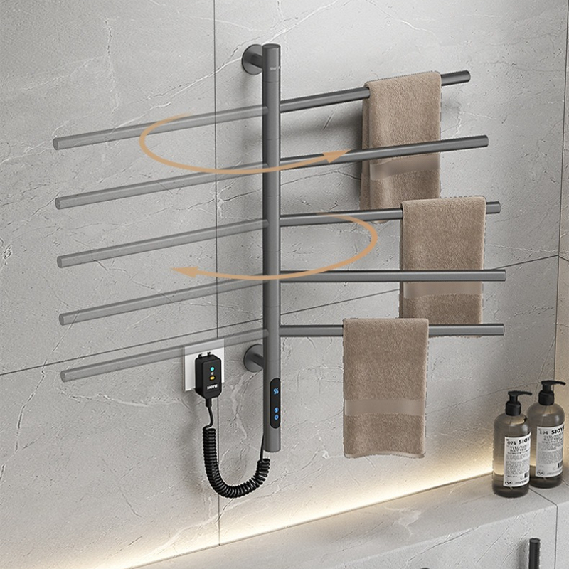 スマート回転式電気タオルウォーマー、一定温度乾燥ラック、浴室 - Towel Warmer Electric のレビューと価格