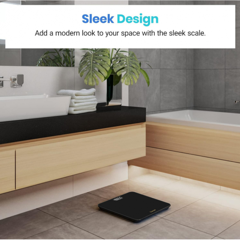 高精度デジタルバスルームスケール LCDバックライト 超薄型 - Home Bathroom Scales のレビューと価格