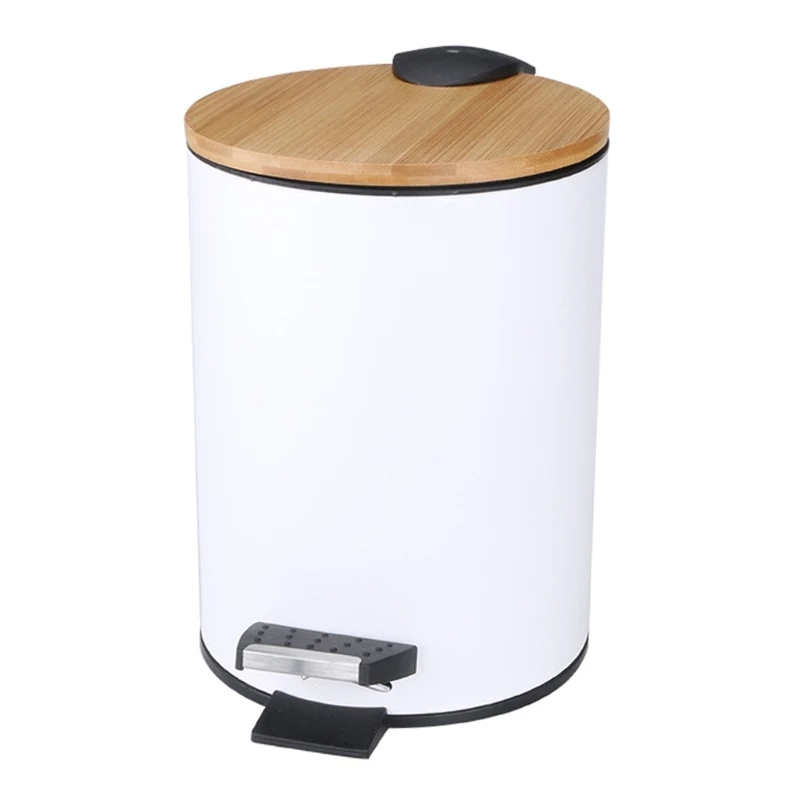 3/5L 木製フリップステップゴミ箱ゴミ箱廃棄物容器オーガナ - Home Bathroom Trash Can のレビューと価格