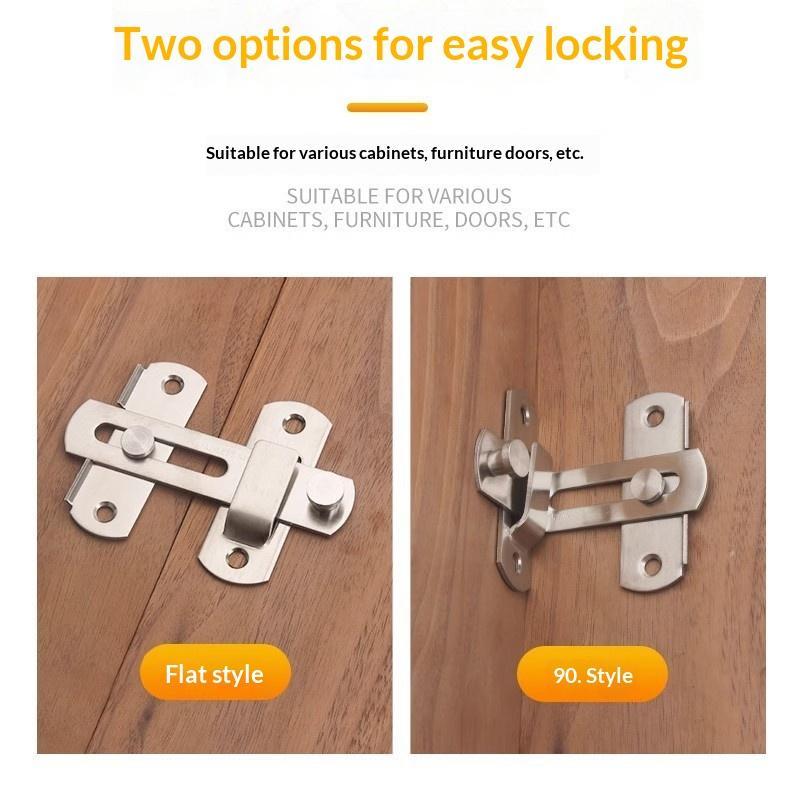【HG】厚いステンレス鋼のドアラッチロックハードウェアゲート - Home Hardware Bathroom Cabinets のレビューと価格