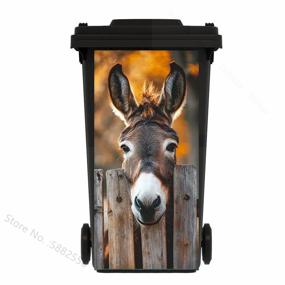愛らしい動物猫ゴミ箱ステッカー面白い犬馬キッチン装飾取り外し - Home Bathroom Trash Can のレビューと価格