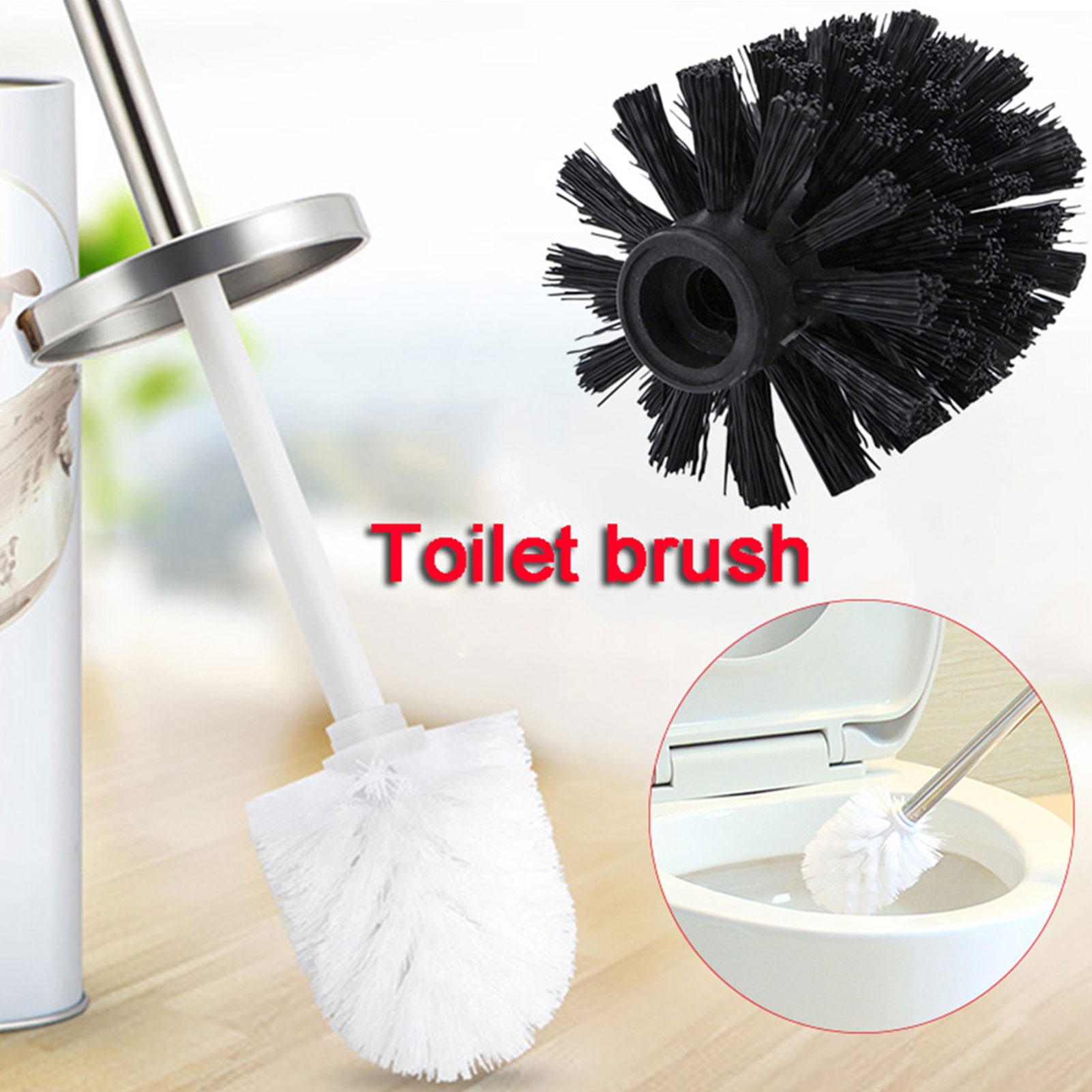 ユニバーサル交換トイレブラシヘッドホルダークリーンスペアツー - Home Bathroom Cleaning のレビューと価格