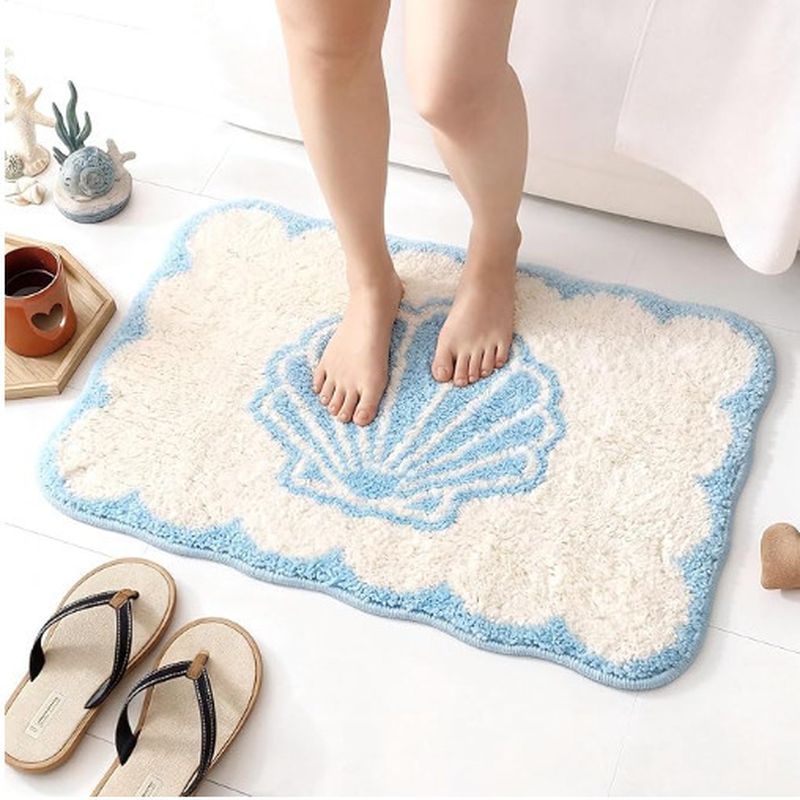 VIKAMA ユーロックグッド バスマット ピンク ウェーブ - Home Goods Bathroom Rugs のレビューと価格