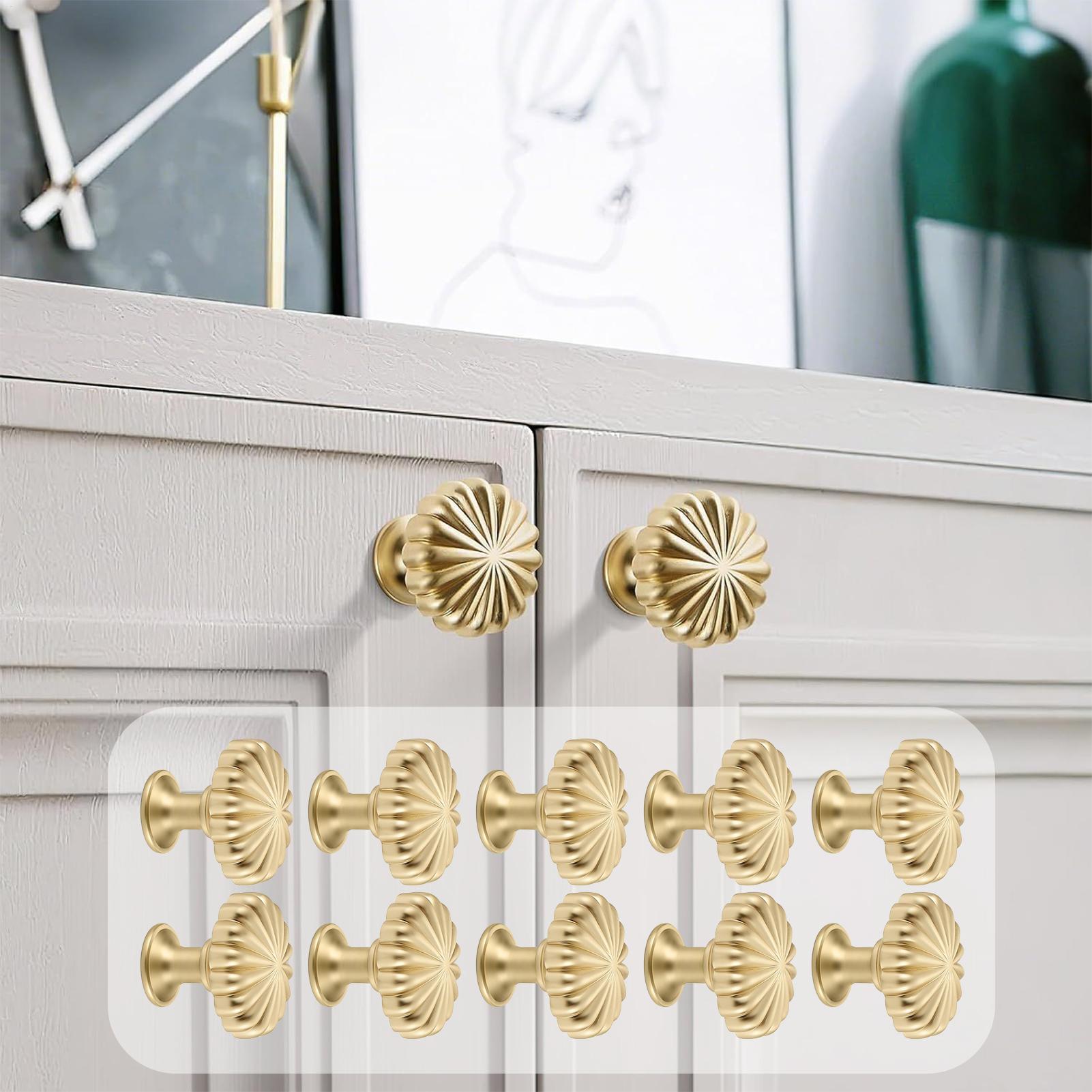 10個のパンプキンキャビネットノブ - 亜鉛合金アンティーク - Home Hardware Bathroom Cabinets のレビューと価格